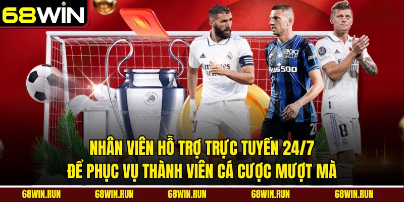 Nhân viên hỗ trợ trực tuyến 24/7 để phục vụ thành viên cá cược mượt mà